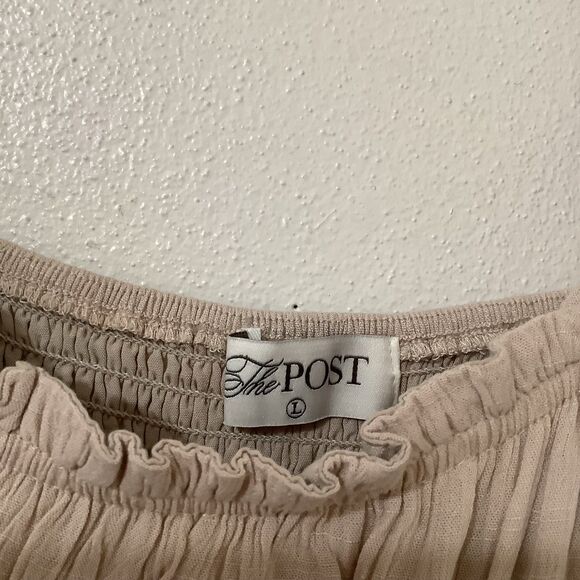 The Post Tiered Feminine Romantic Cottagecore Ruffle Babydoll Fairy Mini Dress L - Picture 9 of 12